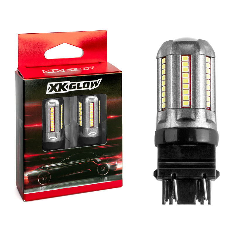 XK Glow 2pc White 3157 Auto Bulb - XK3157-W