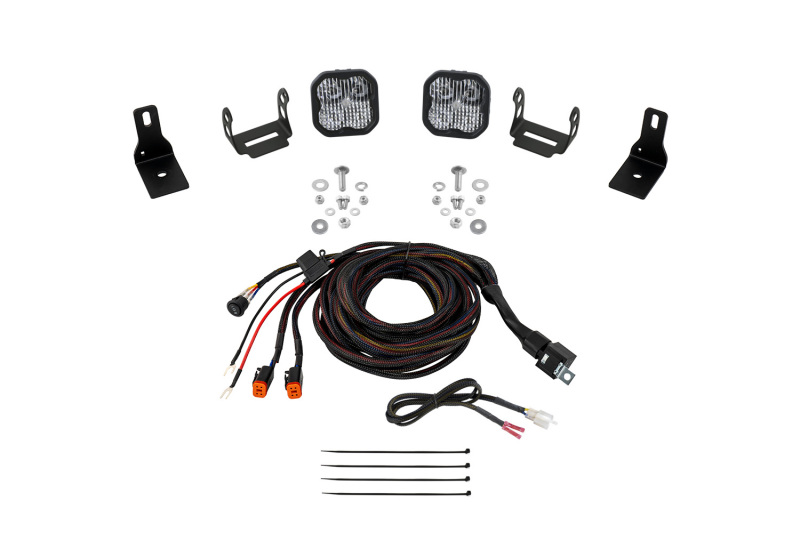 Diode Dynamics 2022+ Ford Maverick SS3 Sport Stage Series Ditch Light Kit Pro White Combo - DD7764