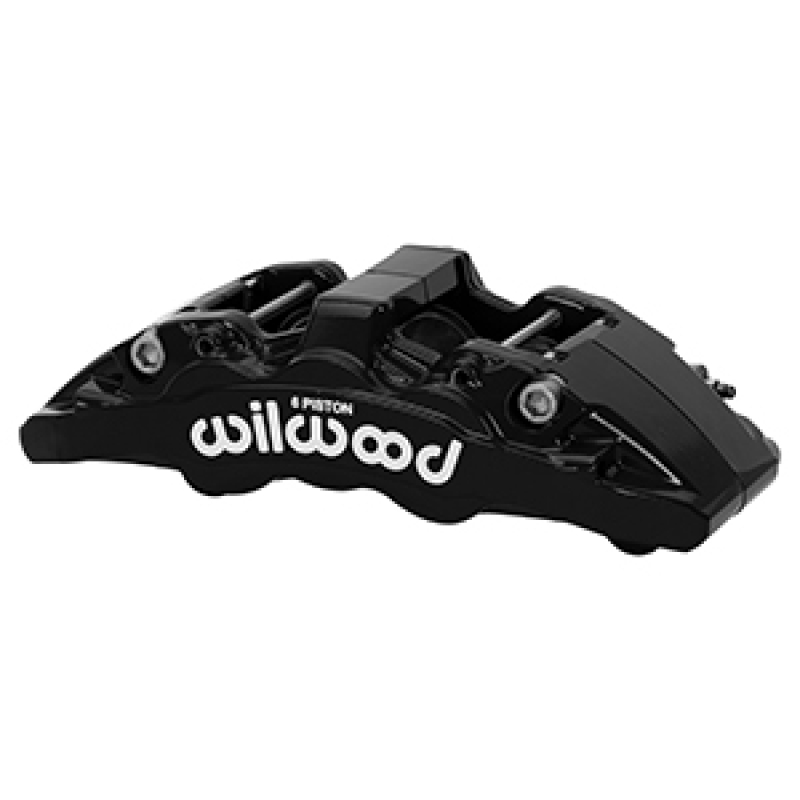 Wilwood Aero6-DM Caliper L/H Black w/ Logo 6.52in Piston 1.30in Disc - 120-17459-BK
