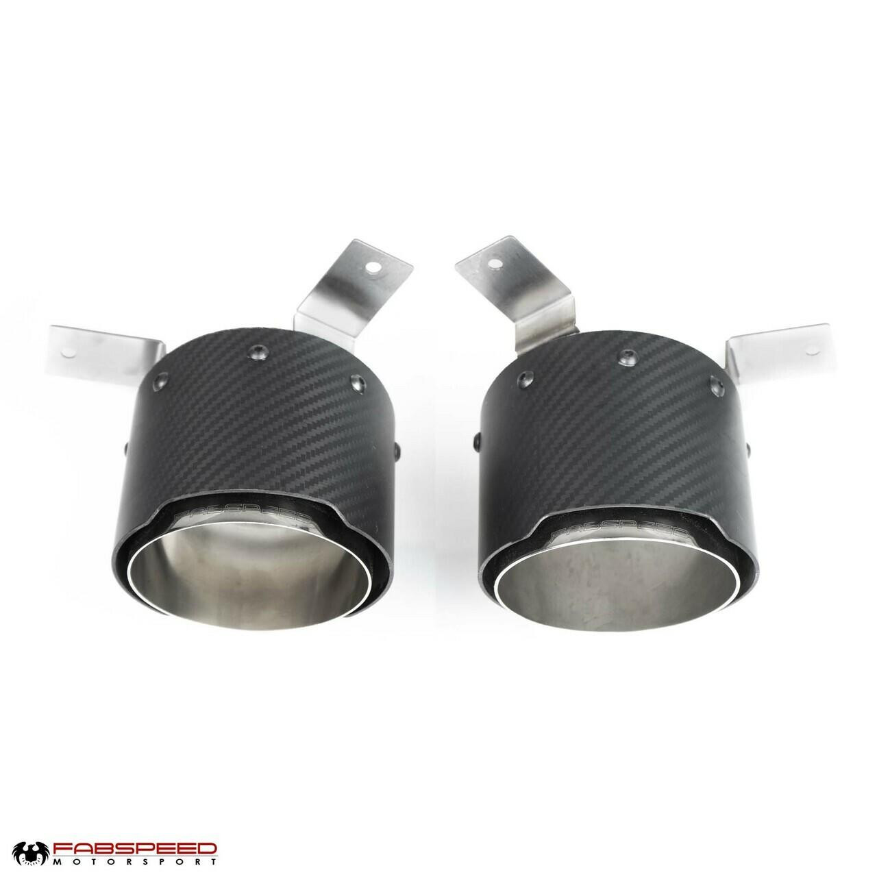 Fabspeed Ferrari F8 Tributo Carbon Fiber Exhaust Tips (2020+)