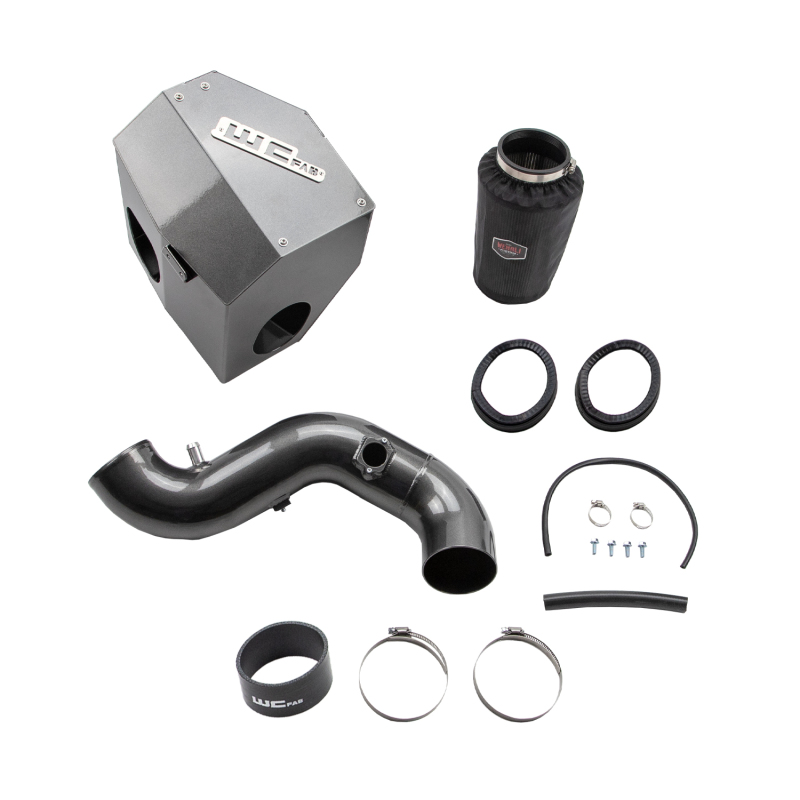 Wehrli 13-18 Cummins 6.7L Intake Kit 4in - Bengal Silver - WCF100881-BS