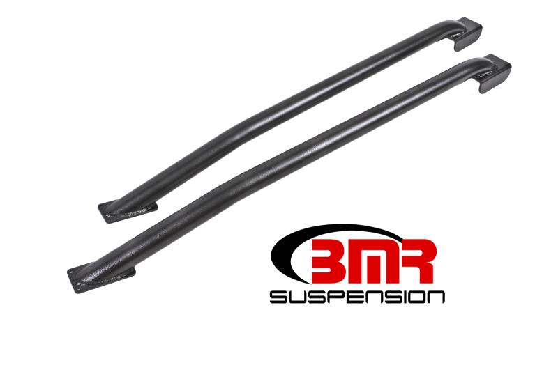 BMR 79-04 Fox Mustang Hardtop Only Weld-On Boxed STD. Subframe Connectors - Black Hammertone - SFC024H
