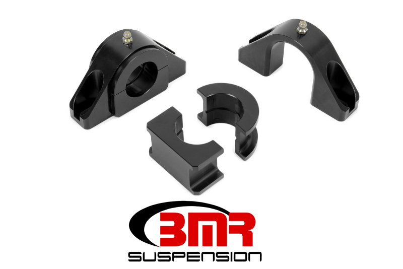 BMR Universal 1.375in Billet Aluminum Sway Bar Mount Mount (Delrin) - Black - SMK013