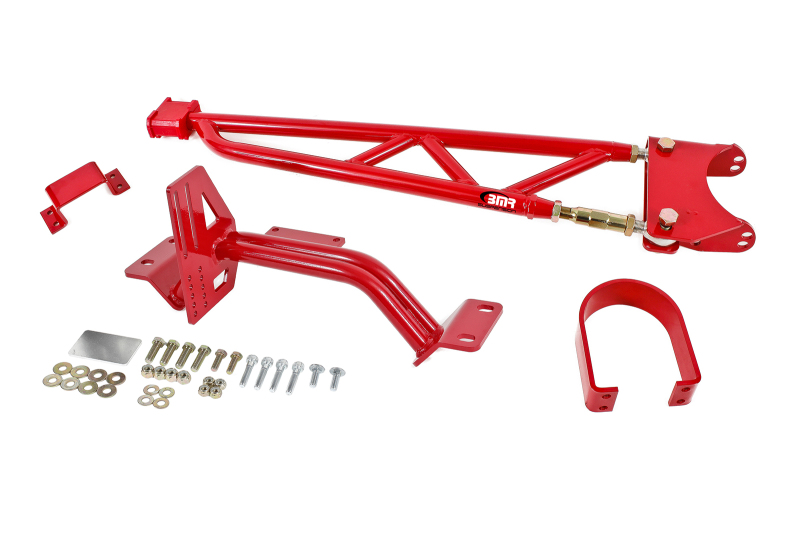 BMR 93-02 F-Body w/ DSL Torque Arm Tunnel Mount (For Long Tube Headers) - Red - TA012R