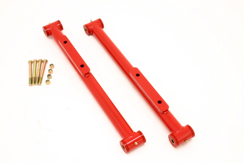 BMR 91-96 B-Body Non-Adj. STD. Length Lower Control Arms (Polyurethane) - Red - TCA009R