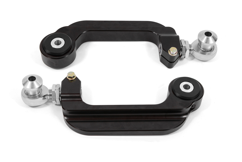 BMR 15-21 S550 Mustang Billet Aluminum Camber Links Adjustable (Delrin/Rod ends) - Black Anodized - UCA763