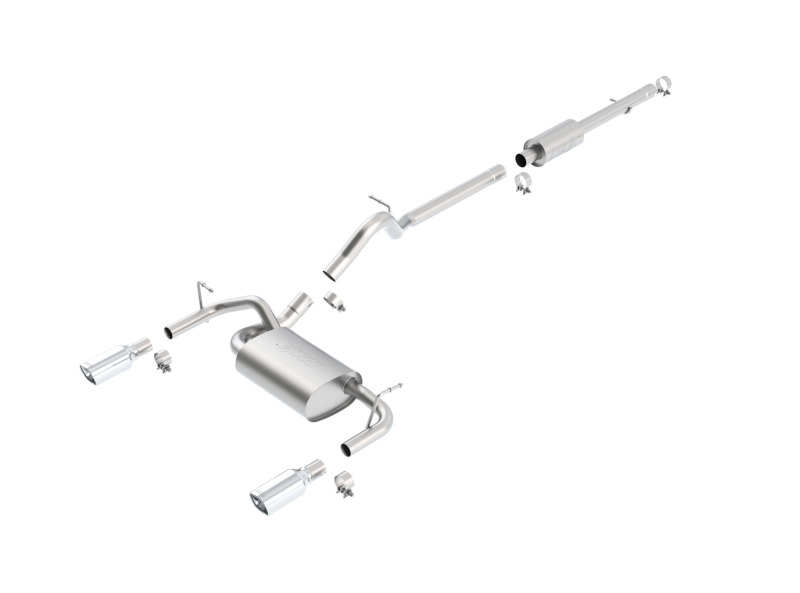 Borla 12-16 Jeep Wrangler JK 3.6L AT/MT 4Wheel 4dr Truck Single Split Rear Exit Catback Exhaust - 140459