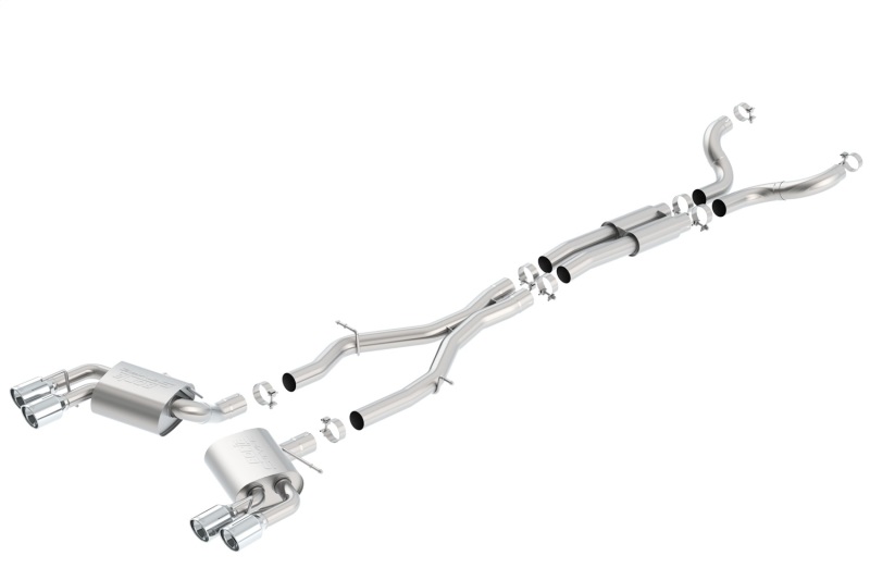 Borla 16-17 Camaro SS 6.2L Dual Tip Dual Split Rear Exit Dual Mode Catback Exhaust (NPP) - 140687