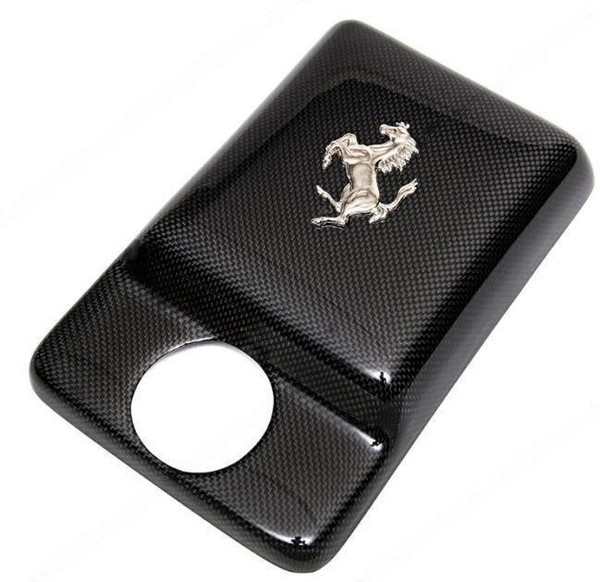 Fabspeed Carbon Fiber Coolant Exclusive Tank Cover with Cavallino 360 Ferrari