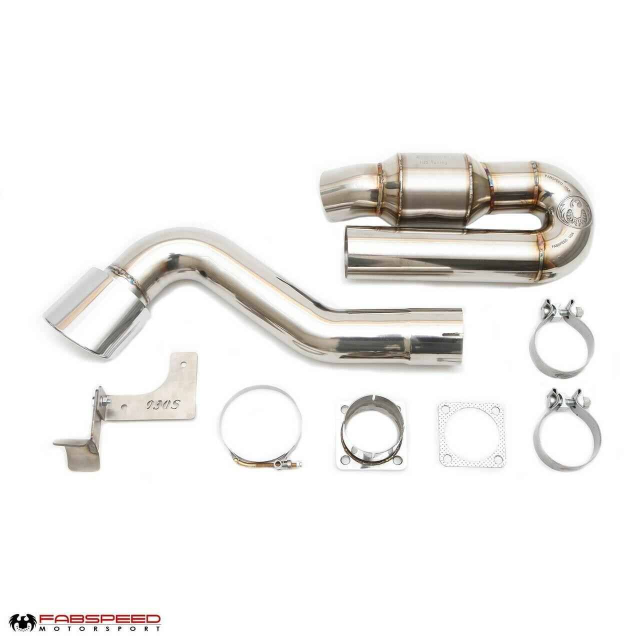 Fabspeed 911 Turbo 930 Sport Muffler Bypass Exhaust System with Catalyst (1976-1989)