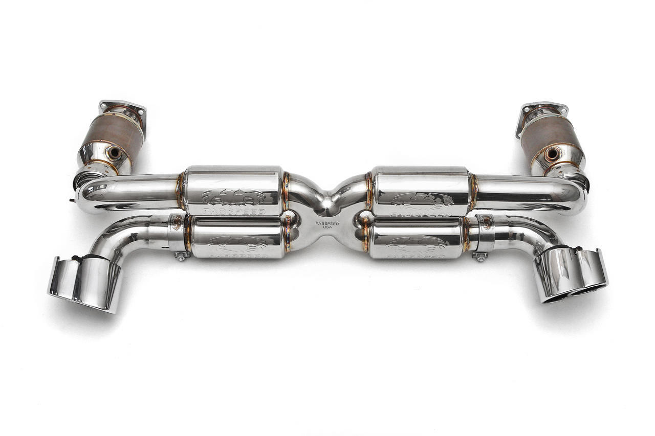 Fabspeed Porsche 996 GT2 70mm Supersport X- Pipe Exhaust System (2001-2005)