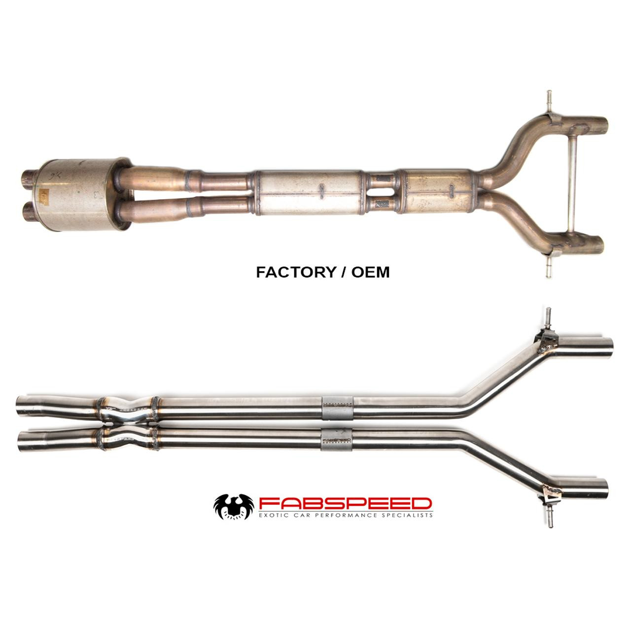 Fabspeed Porsche 970 Panamera S Resonator Bypass X-Pipe (2010-2013)