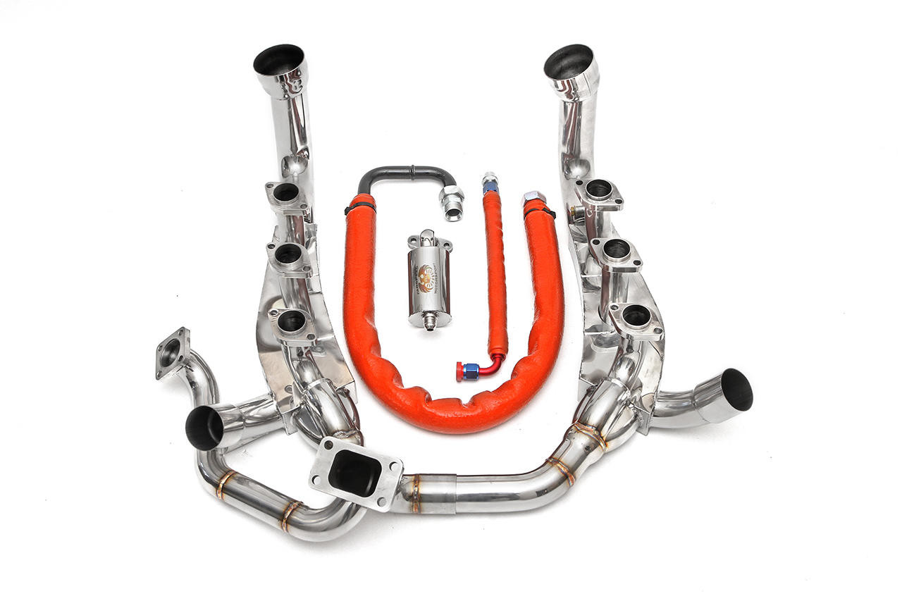 Fabspeed Porsche C2 Turbo, 964 Turbo 965 Sport Headers with Heat (1990-1994)