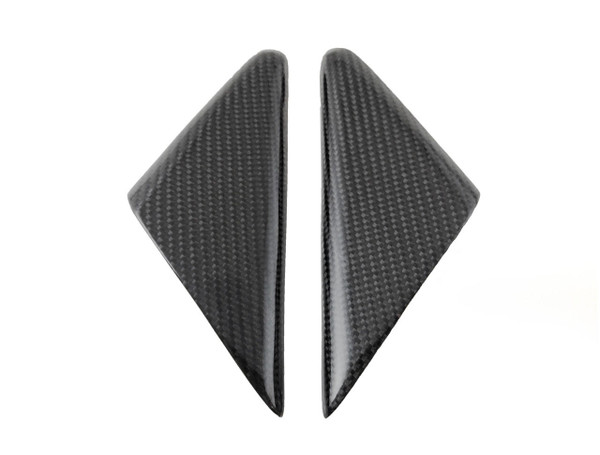 Fabspeed Carbon Fiber Outer Door Mirror Triangle Trim - Porsche 981 Boxster