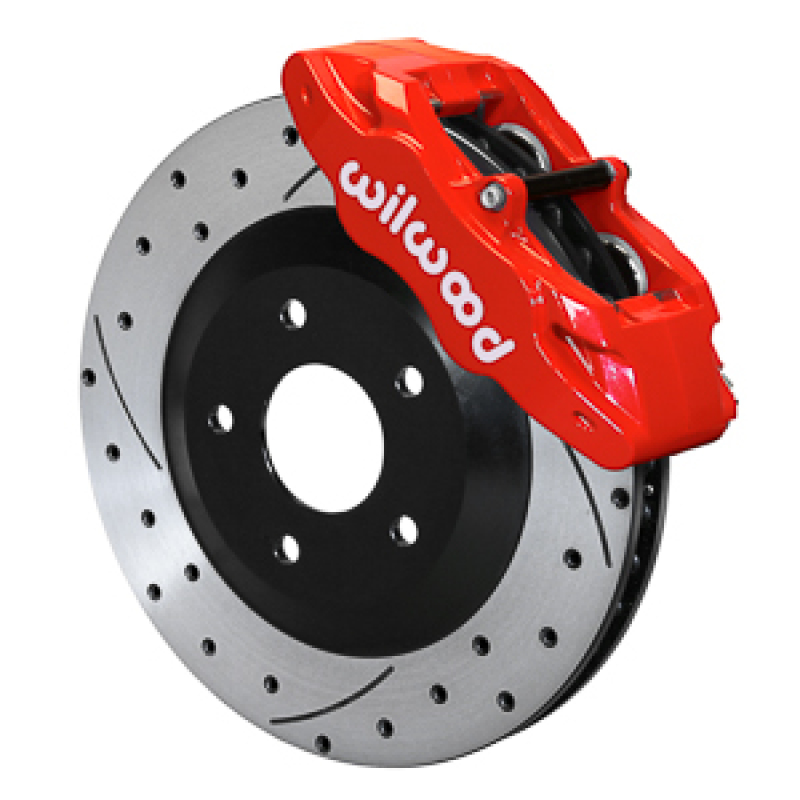 Wilwood 05-13 C6 Corvette Base SLC56 Front Rotor & Brake Kit  - Red - 140-17671-DR
