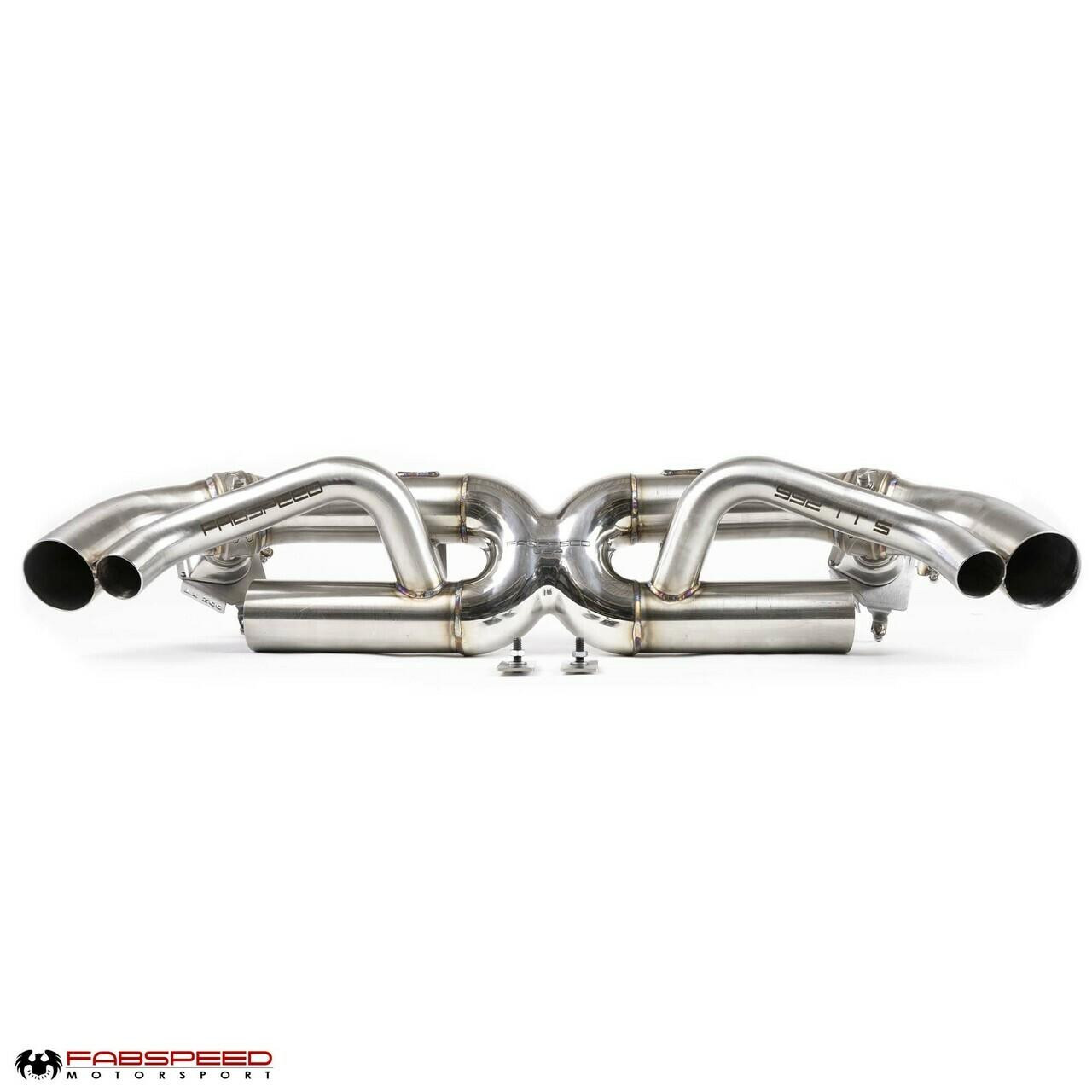 Fabspeed Porsche 992 Twin Turbo / Twin Turbo S Cat-Back Valvetronic Maxflo Exhaust System (2021+)