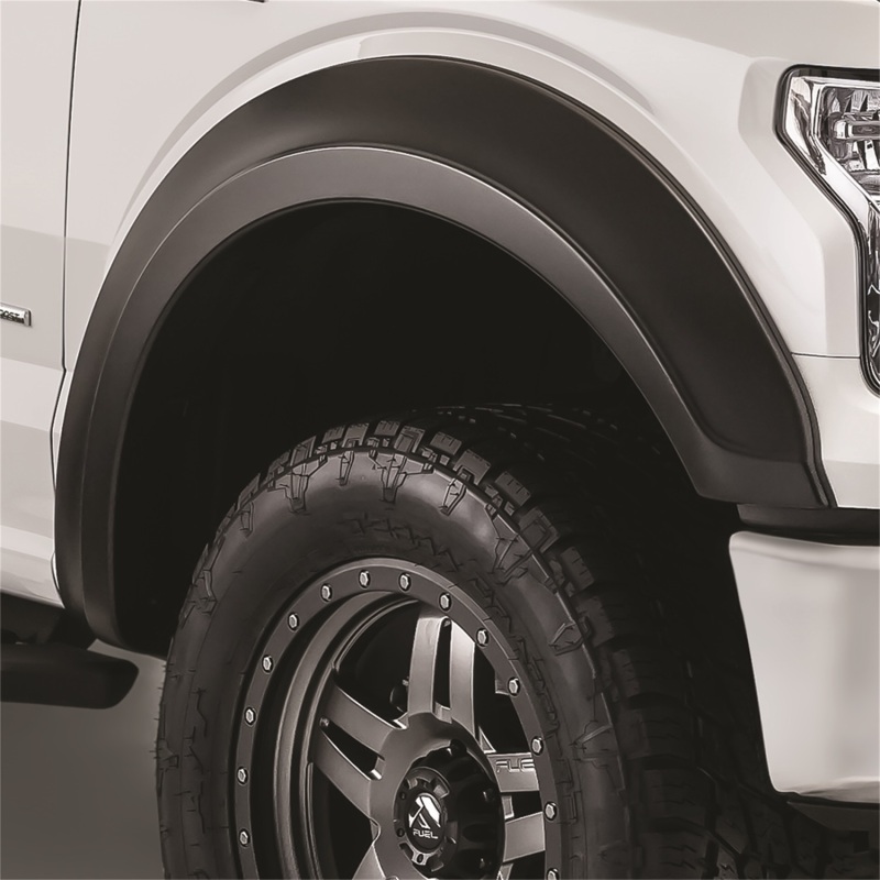 Bushwacker 17-18 Ford F-250 Super Duty Extend-A-Fender Style Flares 2pc - Black - 20087-02