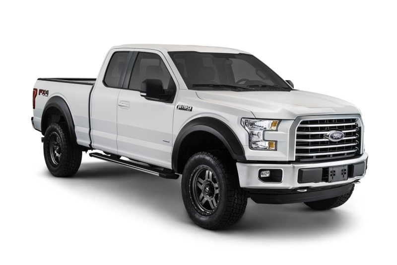 Bushwacker 15-17 Ford F-150 Styleside Extend-A-Fender Style Flares 4pc 67.1/78.9/97.6in Bed - Black - 20936-02