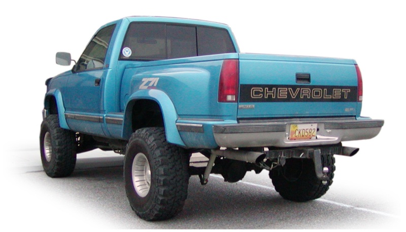 Bushwacker 88-99 Chevy C1500 Stepside Extend-A-Fender Style Flares 2pc 78.0/96.0in Bed - Black - 40012-01