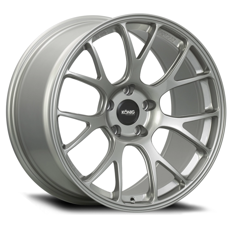 Konig Forged F1M 18X9.5 5X114.3 ET25 Ash Silver Knurled Bead - F1MN851425S