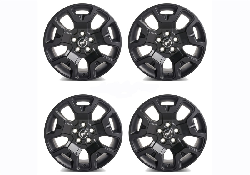 Ford Racing 2021+ Bronco Sport 17in Low Gloss Black Wheel Kit - M-1007K-S17BSB
