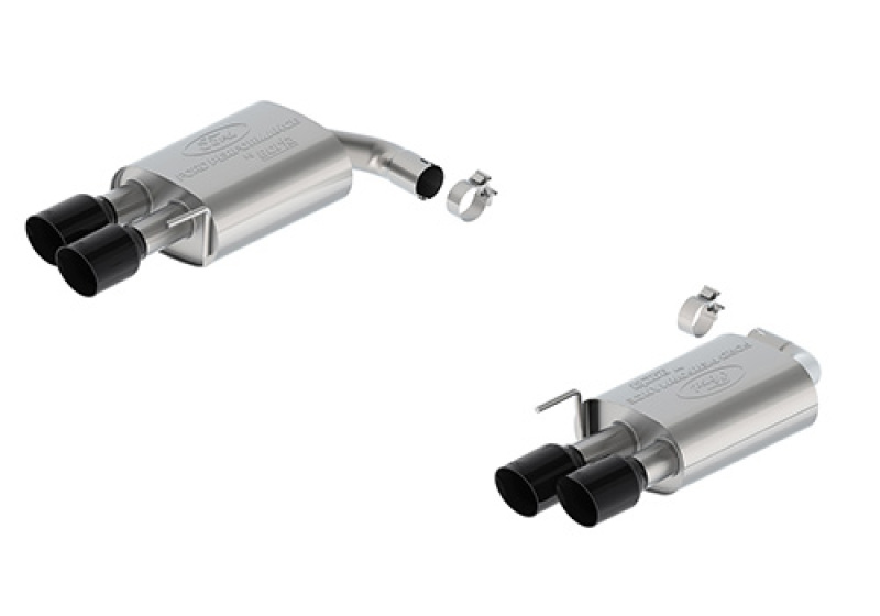 Ford Racing 2024 Mustang 2.3L Extreme Non-Active Axle-Back w/GT Valance - Black Tip - M-5230-M2EBV