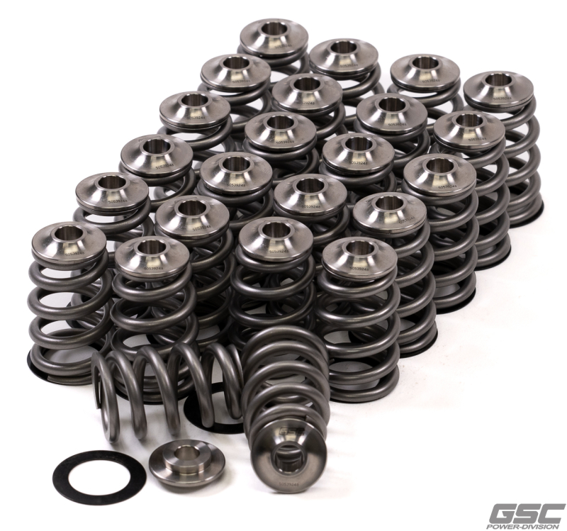 GSC P-D Nissan VQ35 Conical Valve Spring and Titanium Retainer Kit - 5014