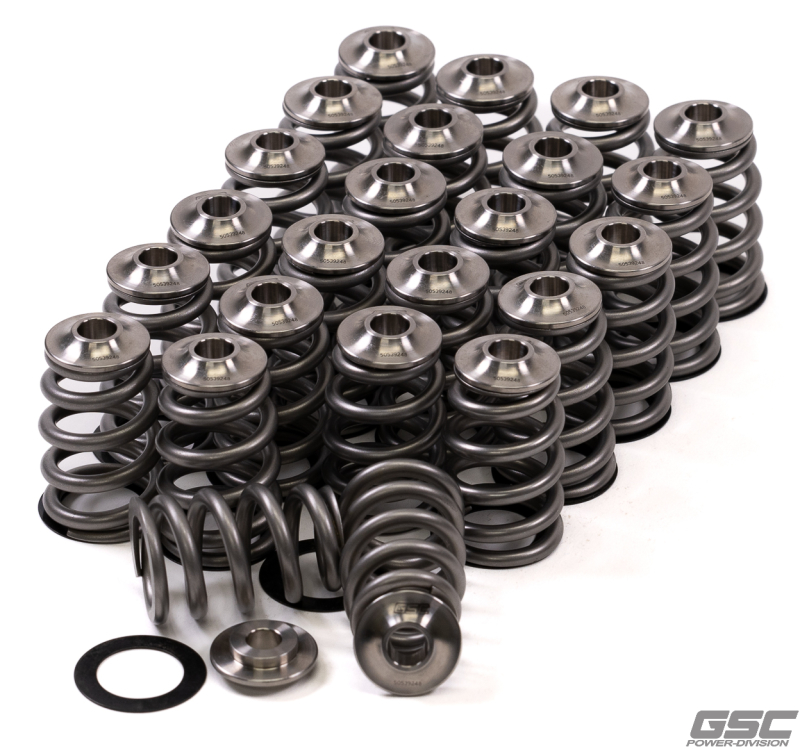GSC P-D Nissan VQ35 High Pressure Conical Valve Spring Titanium Retainer and Spring Seat Kit - 5015