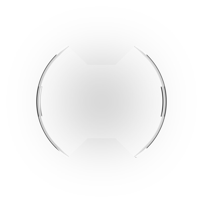 KC HiLiTES SlimLite 8in. LED Light Shield (Shield Only) - Clear - 5207