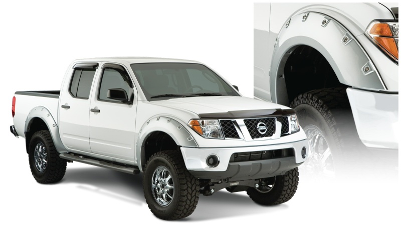 Bushwacker 06-14 Nissan Frontier Styleside Boss Pocket Style Flares 4pc 73.3in Bed - Black - 71907-02