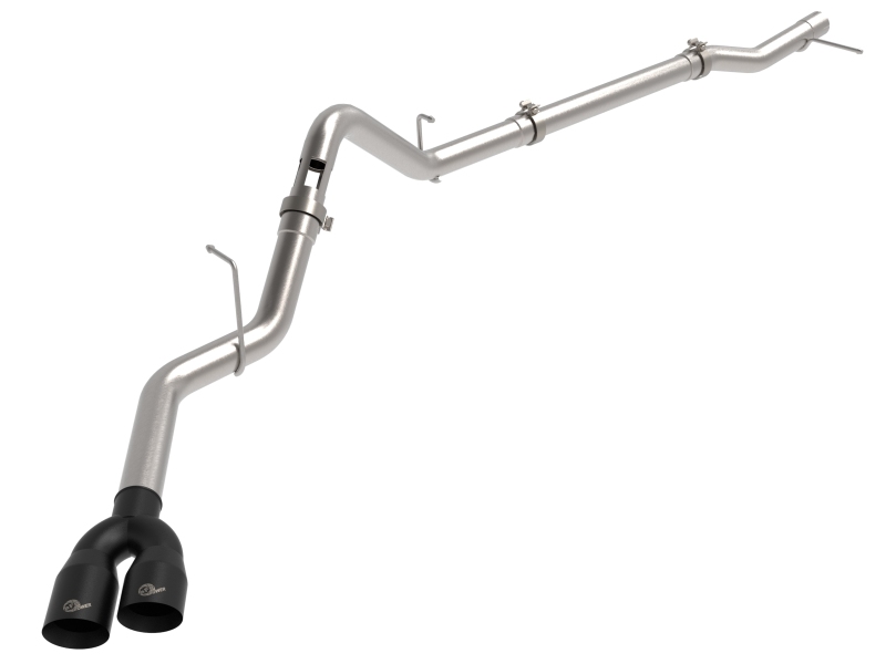aFe Rebel XD Series 3 IN 304SS DPF-Back 23-24 GM Trucks L6-3.0L (td) LZ0- Dual Black Tip - 49-34145-B