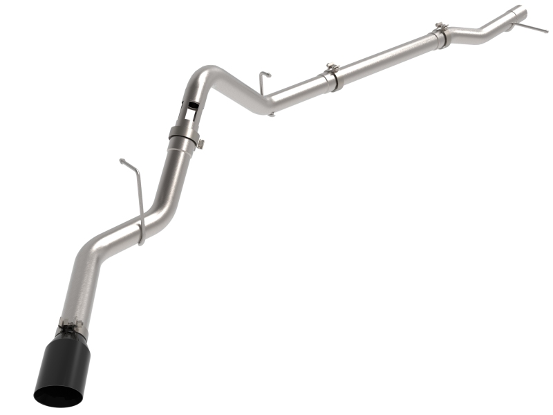 aFe 23-23 GM Trucks L6-3.0L (td) LZ0 Large Bore-HD 3 IN 409 SS Back Exhaust System w/Black Tip - 49-44144-B