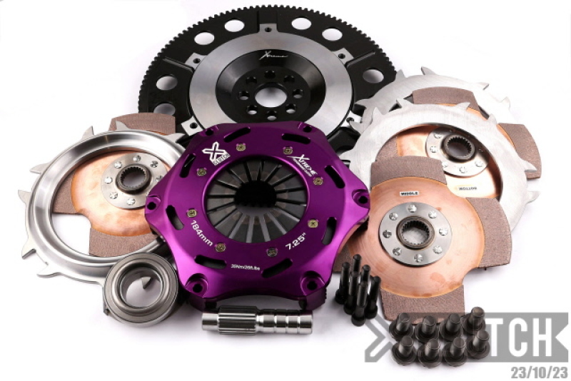 XClutch 02-06 Acura RSX Chromoly Flywheel 7 1/4in Triple Solid Ceramic Clutch Discs Kit - XKHN18523-3E