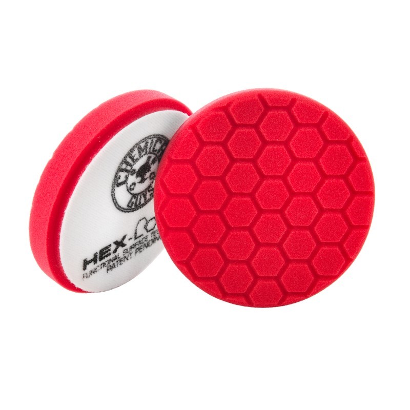 Chemical Guys Hex Logic Self-Centered Perfection Ultra-Fine Finishing Pad - Red - 6.5in - BUFX_107HEX6