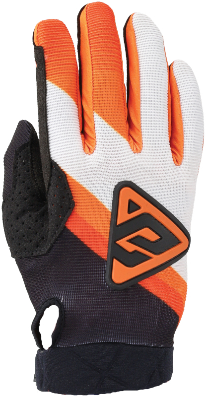 Answer 25 Peak Flo Gloves Black/Hyper Orange/White Youth - Large - 442894