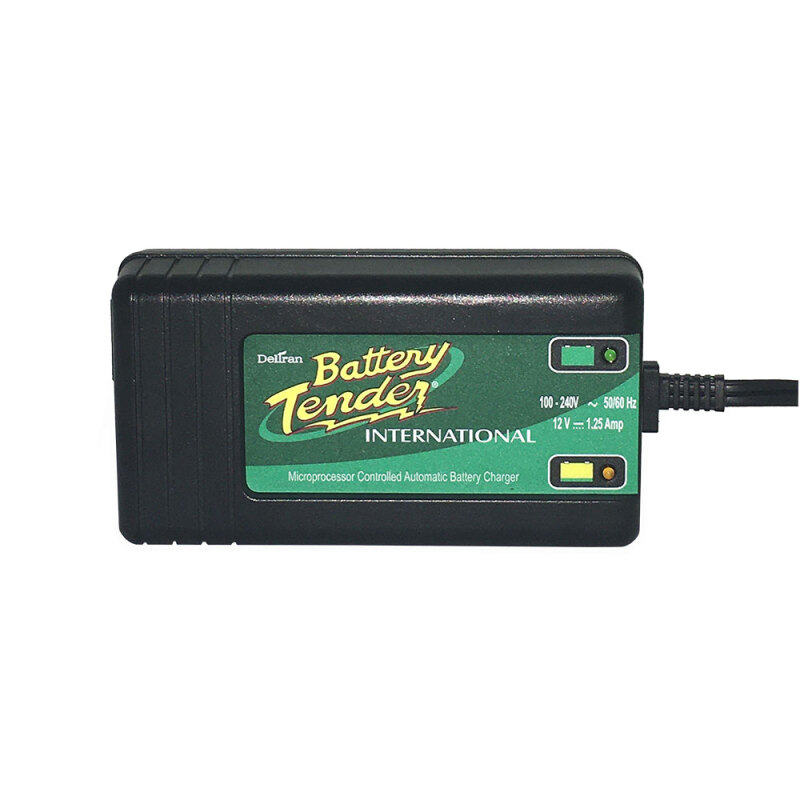 Battery Tender 12V 1.25AMP International Battery Charger - 022-0139-DL-WH