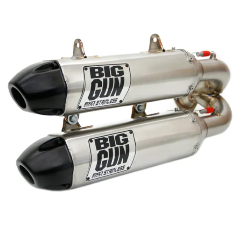 Big Gun 15-23 Polaris RZR XP 1000/RZR XP 4 1000 EXO Stainless Dual Slip On Exhaust - 14-7962