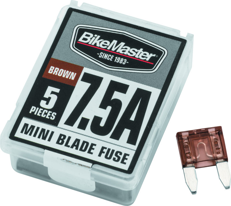 BikeMaster 5Piece 7.5A Replacement Mini Blade Fuse - 152443
