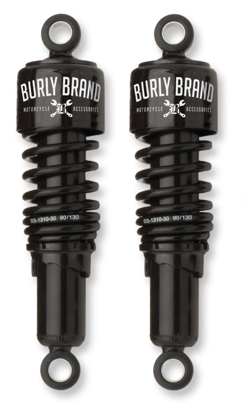 Burly Brand FLH Shocks - Black - B28-1203B