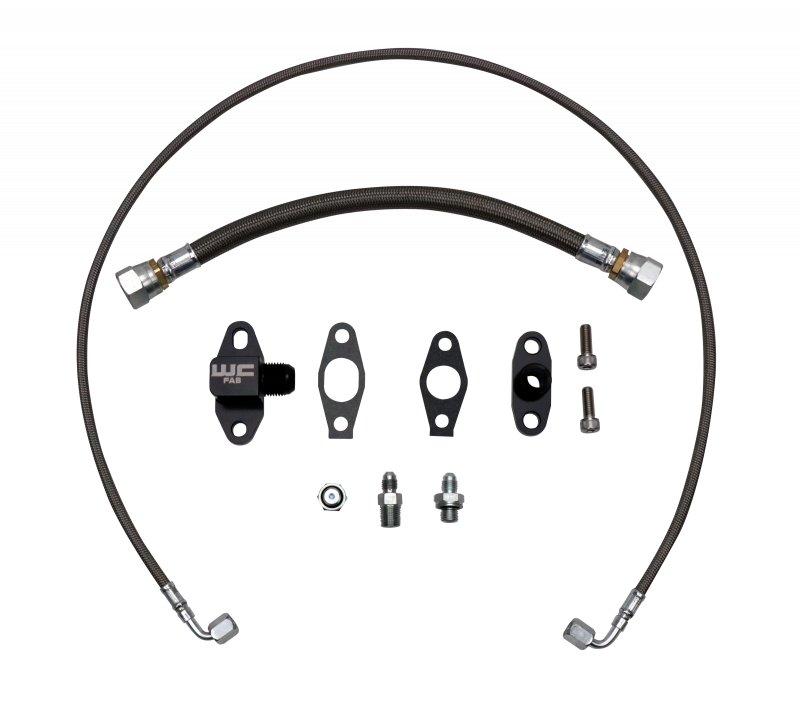 Wehrli LB7/LLY/LBZ/LMM/LML Duramax S400 Single Turbo Oil Line Kit - WCF100397