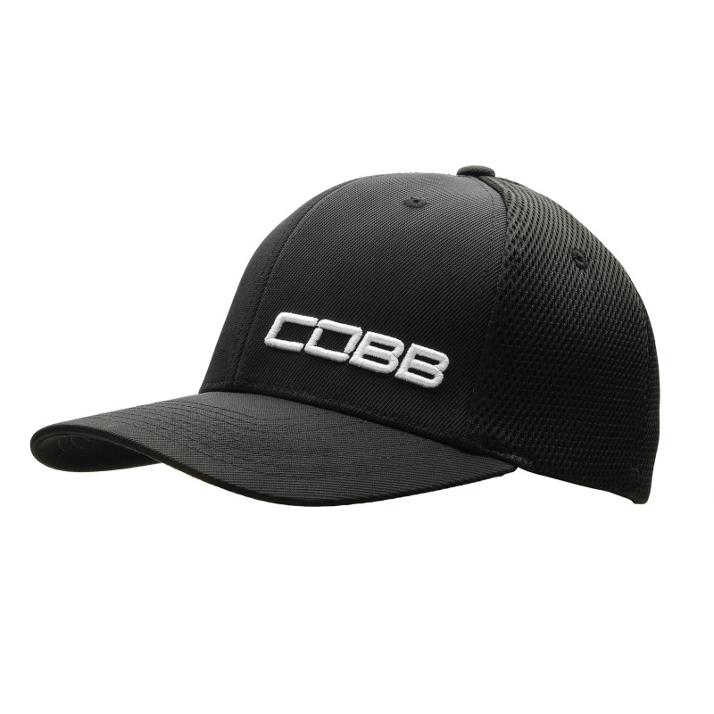 Cobb Tuning FlexFit Ultrafibre Airmesh Cobb Logo Cap - Small / Medium - CO-CAP-BLACK-ULTRA-S-M