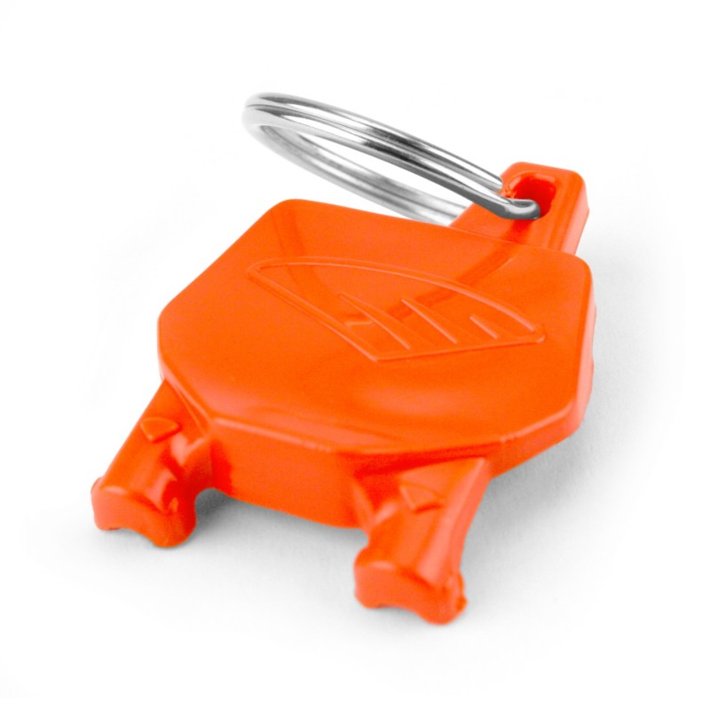 Cycra Key Ring with Number Plate - Orange - 1CYC-0002-22