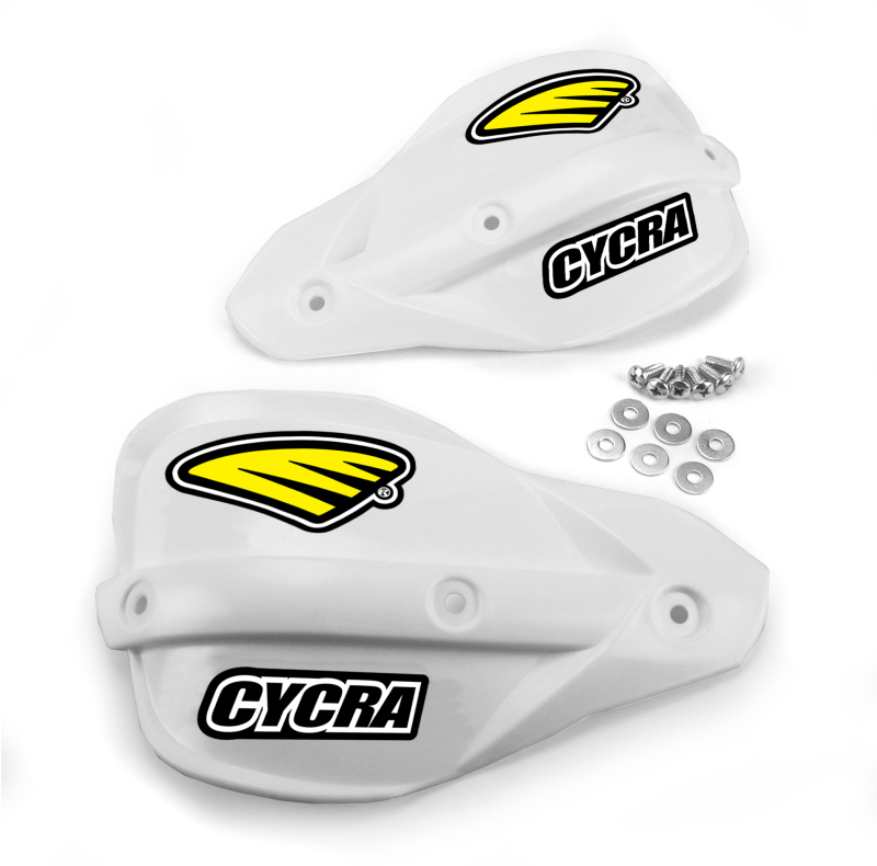 Cycra Enduro Handshield - White - 1CYC-1015-42