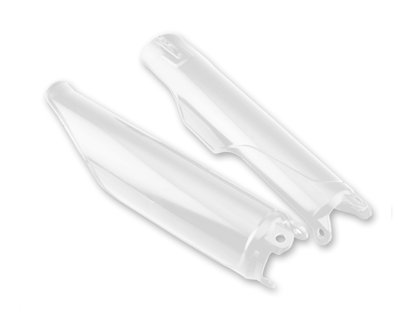 Cycra 02-18 Honda CR125R-450RX Fork Guards - White - 1CYC-6900-42