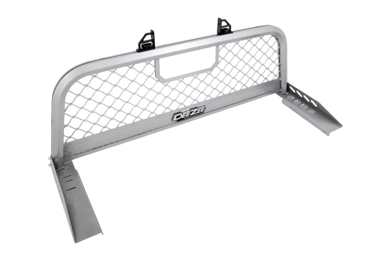 Deezee Universal Aluminum Front Truck Cargo Management Cab Rack Silver Mesh - DZ 95050R