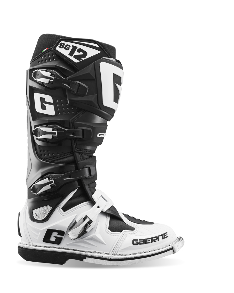 Gaerne SG12 Boot Black/White Size - 9 - 2174-014-9