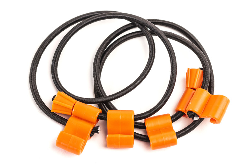 Giant Loop Rubber Boa Straps - Black/Orange - RBS17