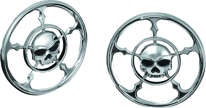 Kuryakyn Zombie Speaker Grills Chrome - 3787