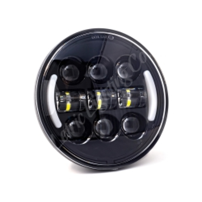 Letric Lighting 5.75in Intgrd W/Swtchbk T/S Blk - LLC-DHL-5TS