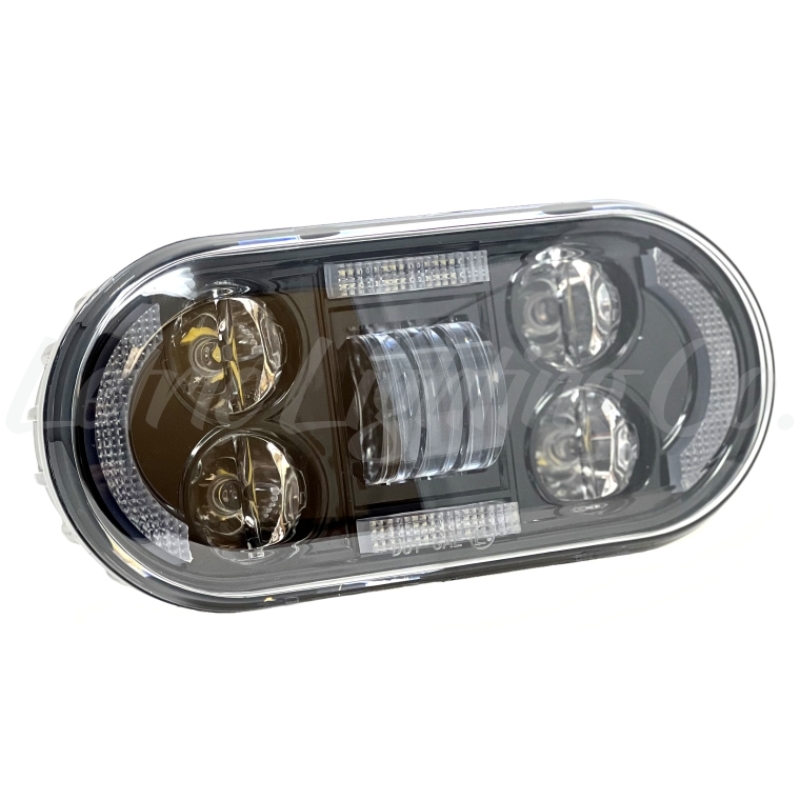 Letric Lighting 21-23 Sportster S Black Premium LED Headlamp - LLC-LH-SS